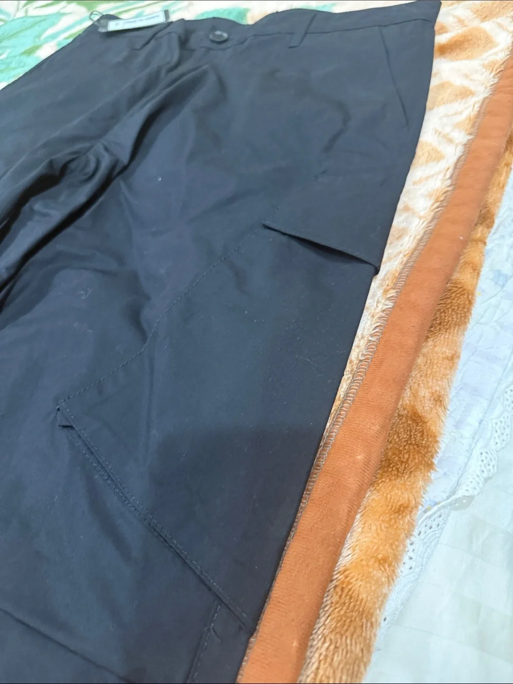 A/X Armani Exchange Black Men's Cargo Jogger Pants